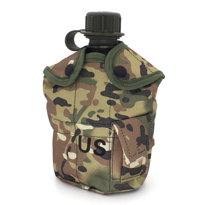 

1Pcs Camouflage Military Molle Tactical Water Bottle Bays Outlook Kettle Carrier Holder Hiking Bicycle Camping Sport Water Bag
