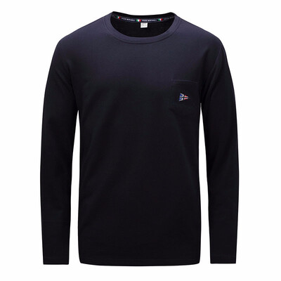 

Autumn Winter Long Sleeve Thick T Shirt Men Solid Color Packet Tee Shirts Male Casual O-Neck Brand Tops