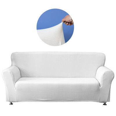 

Universal Polyester Spandex Stretchable Sofa Cover Strapless Slipcover Removable Washable Covering Mat Furniture Protector for 3 S
