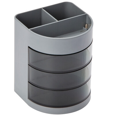 

Coix three-layer multi-function office box pen holder gray B2106