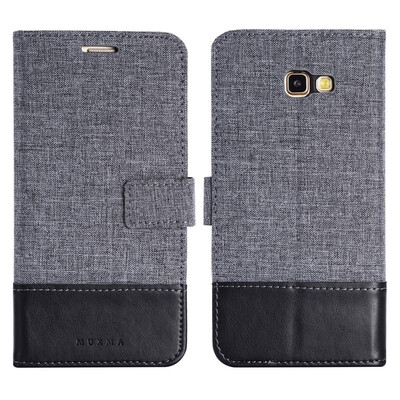 

Goowiiz Phone Case For Samsung Galaxy A3 A320A5 A520A7 A720 2017 Fashion Canvas Leather Wallet Full package flip Holder Stand