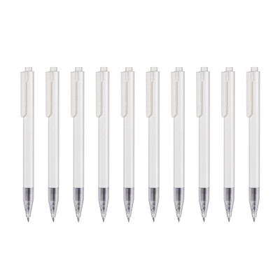 

Sky 10 sticks simple gel pen press white sanding rod office pen 05mm black core TS-1211