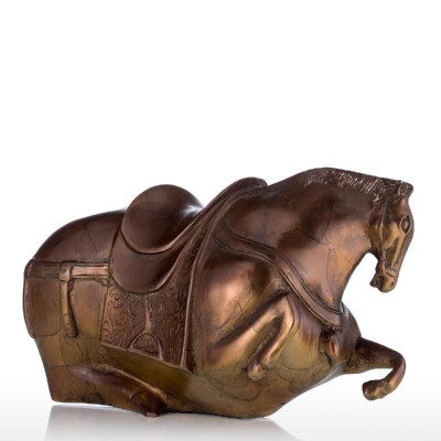 

Fat Horse Bronze Sculpture Exaggerative Design Animal Horse Copper