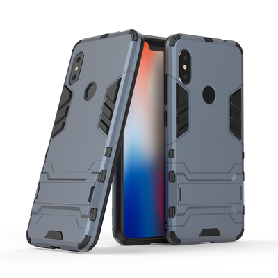 

Goowiiz Phone Case For Xiaomi Redmi S2Max 3Note 6 Armor PCTPU Silicone Hard Bracket Double Protection