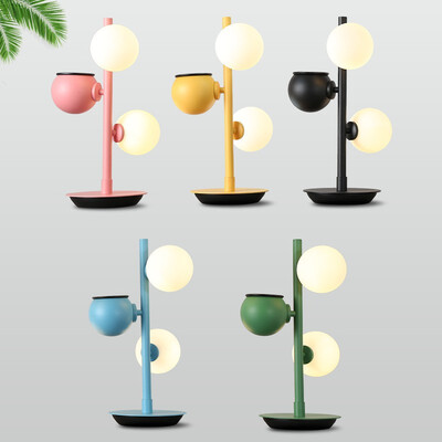 

Makaron table lamp Nordic ball simple living room bedroom bedside lamp study room plant table lamp creative decorative table lamp