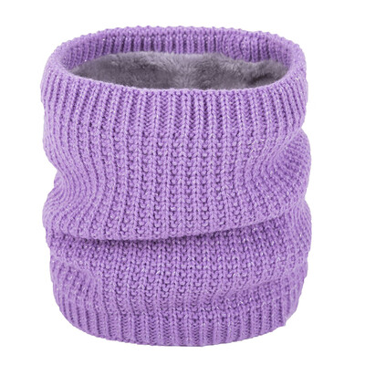 

Men Women Ribbed Knit Ring Scarves Faux Fur Bling Bling Details Winter Tube Snood Scarf Neck Warmer Neckerchief
