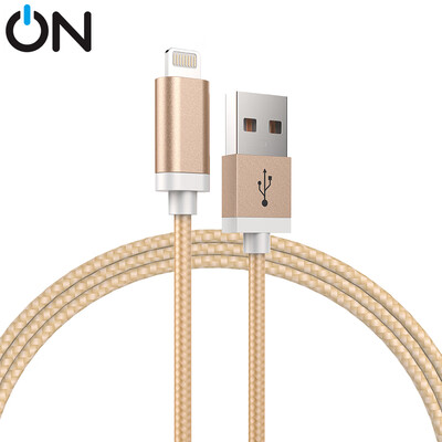 

ON 24A fast charge Apple USB cable mobile phone charger line iphoneXXRXsMax87plus66sipad data cable 1 meter gold