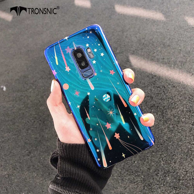 

TRONSNIC Universe Blu-ray Phone Case for Samsung Galaxy Note 8 9 Blue Pink Retro Case Shiny Silicon Cover