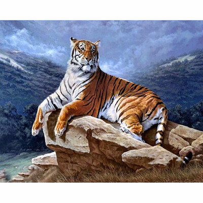 

diy Diamond embroidery decoration 8d diamond painting cross stitchti tiger vase Mosaic rhinestone pasted pattern gift