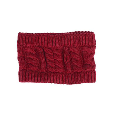 

Women Fashion Knitted Headband Winter Warm Cap Crochet Head-Wrap No Top Hat Headband