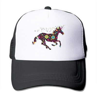 

Flower Unicorn Run Woman Mesh Hat Custom