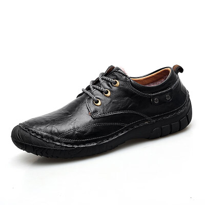 

Mens Shoes Fashion Casual Leather Shoes Breathable Casual Shoes For Men Lace Up Man Shoe Brown Black Size 38-44