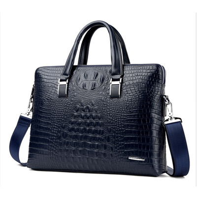 

New pattern fashion Man Soft handle Crocodile grain Handbag&single shoulder bag