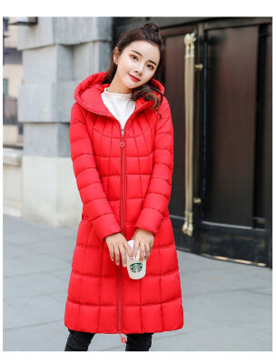 

Medium long coat new warm heating cotton jacket