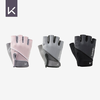 

Keep light sports gloves equipment training non-slip protection half finger breathable charcoal L code