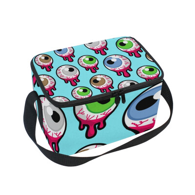 

ALAZA Lunch Box Pattern With The Bloody Zombie Insulated Lunch Bag Large Cooler Tote Bagfor Men Women