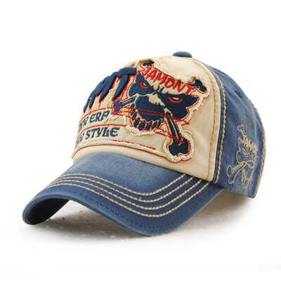 

TOHUIYAN Wolf Embroidery Baseball Cap Men Retro Cotton Snapback Hat Women Adjustable Casquette Golf Caps Bone Gorras Para Hombre