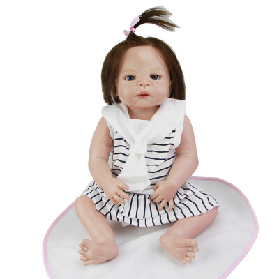 

57 cm Reborn Dolls Full Silicone Vinyl 23 Girl Realistic Reborn Babies Toys For Christmas Gifts Lifelike Princess Newborn Doll