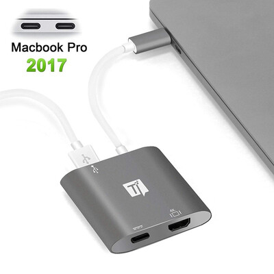 

Travel Inspira Type C to HDMI Adapter with USB-C to 4K HDMI Output Charging Port USB 30 Ports for New MacBook Pro Ch