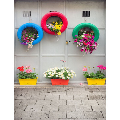 

Waste Utilization Photo Backdrop 57FT Vinyl Fabric Cloth Digital Printing Birthday Photo Background s-2382
