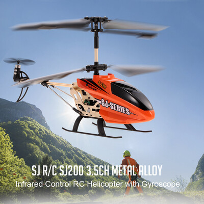 

SJ RC SJ200 35CH Metal Alloy Infrared Control RC Helicopter with Gyroscope for Kids Toys Children Gift