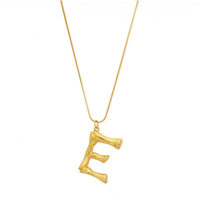 

NeillieN Letter necklace European&American exaggerated fashion necklace 26 capital English letter necklace Pendant torque