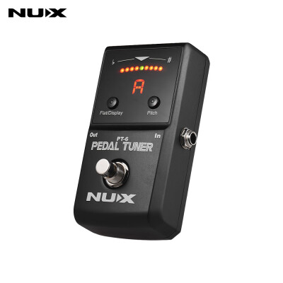 

NUX PT-6 Chromatic Tuner Pedal Supports Flat & A4 Tuning LED Display Full Metal Shell