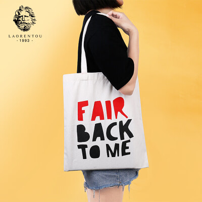 

Golden Fox FOXER bag female bag large capacity canvas bag casual school shoulder bag female ZYZ98L01 white