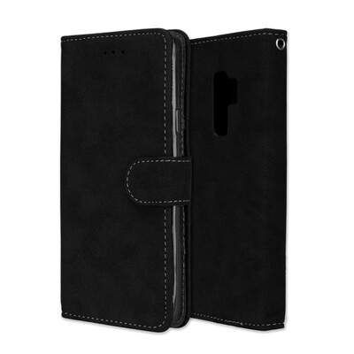 

MOONCASE Samsung Galaxy S9 Vintage Scrub 3 Card Case - Black