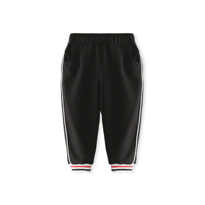 

Cicie self-employed childrens clothing girls pants closed mouth pure color sports pants casual girls childrens trousers C91015 black 11053