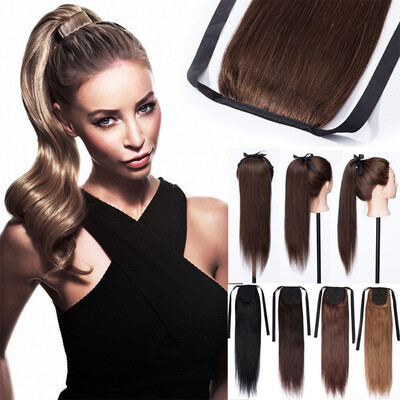 

Human Hair Ponytail Extension Wrap 20 100 Real Remy Premium 80 Grams Long Straight Human Hair Silky Soft