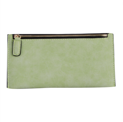 

Women Men Zipper PU Leather Clutch Coin Phone Bag Long Purse Wallet Card Holder
