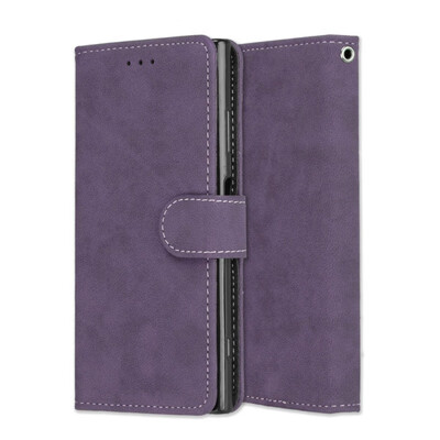 

MOONCASE Sony Xperia XA1 Plus Vintage Scrub 3 Card Case - Purple