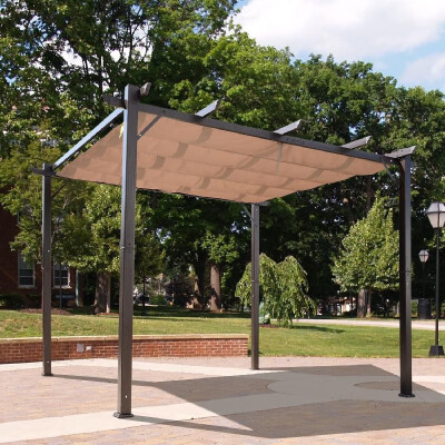 

10 x 10 Aluminum Outdoor Pergola Gazebo Backyard Canopy Cover