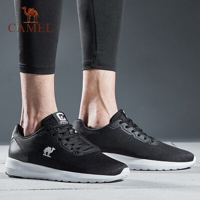 

Camel CAMEL sneakers for men&women couples running shoes student fashion casual shoes lightweight breathable running shoes A912600045 male models black white 38