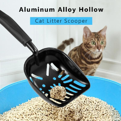 

Aluminum Alloy Hollow Cat Litter Scooper Litter Shovel Sifter with Long Handle Pet Poop Scooper Shovel Pet Cleaning Supplies Tools