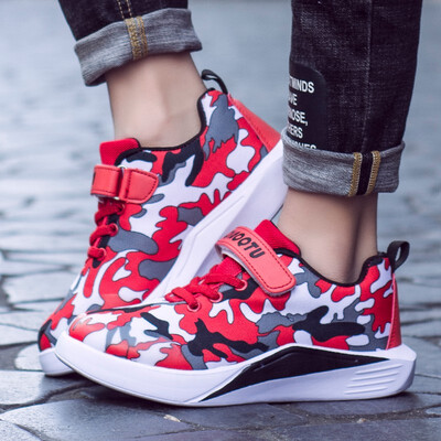 

Camouflage 2018 spring&autumn new boys sports shoes non-slip big children casual running shoes Velcro childrens shoes