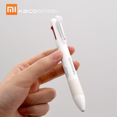 

Xiaomi KACO Signing Pen 4 In 1 Multifunction Gel Pen 05mm Lead Black Blue Red Ink Pencil Sign Pens Office School Students