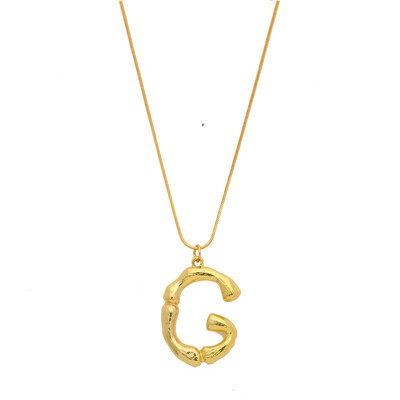 

NeillieN Letter necklace European&American exaggerated fashion necklace 26 capital English letter necklace Pendant torque