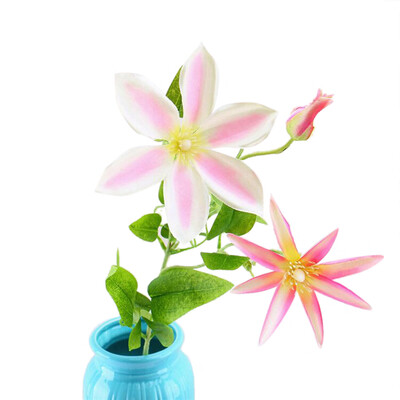 

Artificial Trident Lotus Flower Simulation Silk Floral Fake Flowers Single Branch for Wedding Home Table Decor Art