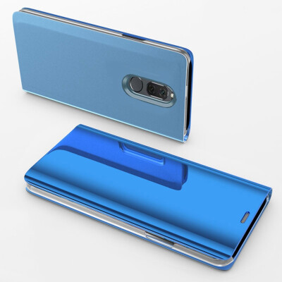 

MOONCASE Huawei Glory Play Bracket Mirrored Leather Case - Blue