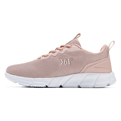 

361 degrees womens shoes sports shoes 2018 new breathable shock absorption cherry blossom pink casual running shoes 681832280-2 pink rose 361 degrees white 39