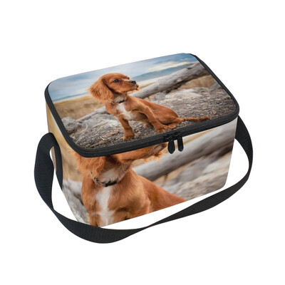 

ALAZA Lunch Box Insulated Lunch Bag Large Cooler Puppy Dog Animal Canine Pet Mammal Tote Bag