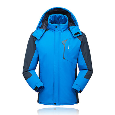 

Lixada Mens Jacket Winter Waterproof Coat Outdoor Windproof Fleece Ski Jacket for Hiking Running Skiing Sport