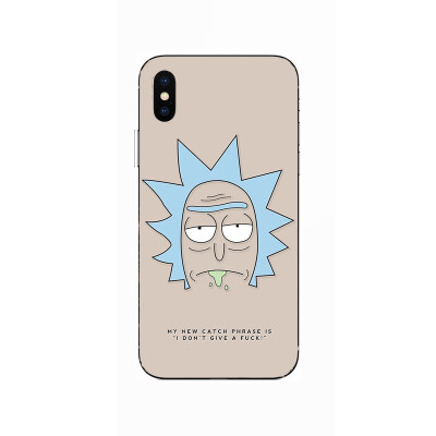 

Fashion Rick&Morty Cartoon soft silicone Painting Case For Apple iPhone 6 6s 7 8 Plus X XR XS Max Soft TPU Printed Cover