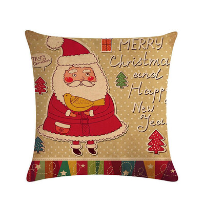 

1Pc Christmas Decorations for Xmas Pillowcase Santa Claus Pillow Cover Cushion Home Decor