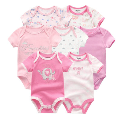 

Newest 7PCS Baby Boys Clothes Rompers Baby Girls Clothes Newborn Bodysuits Babywear Cotton 0-12M For Babies Outwear Clothing Sets
