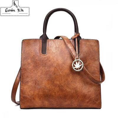 

Luxury Handbags Women Bags Designer Brown Retro Pu Leather Shoulder Bags Purses&Handbags High Quality Tote Bags for Women