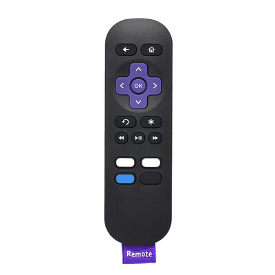 

Streaming Media Player Remote Control Wireless IR Smart Controller Replacement for Roku 1 2 3 4 LT HD XD  Black