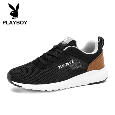 

Playboy PLAYBOY sports running mesh casual shoes mens low to help lightweight non-slip DS83069 black 42